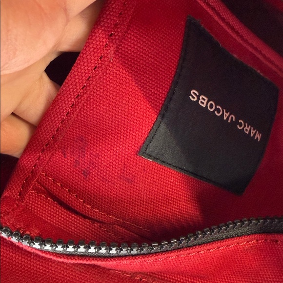 Marc Jacobs crossbody work tote small saavy red purse bag - Picture 11 of 12